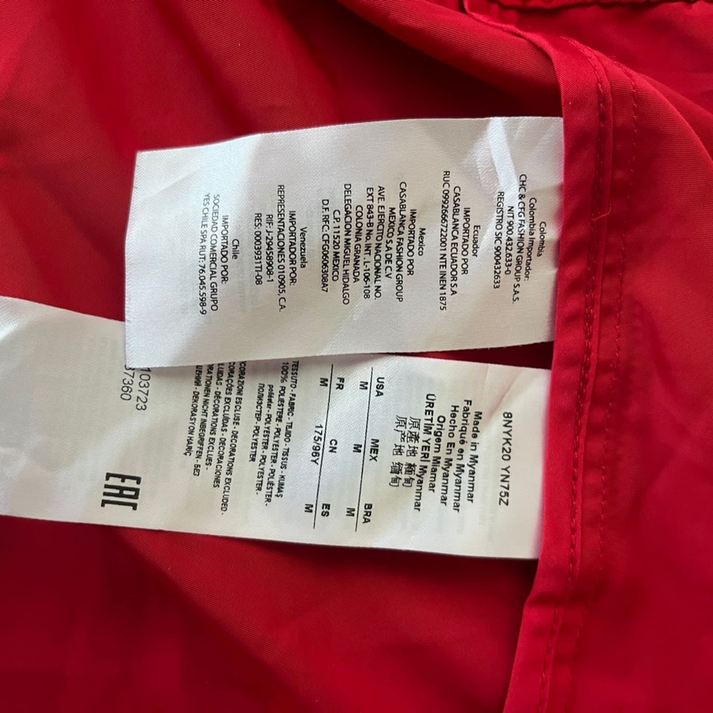 NWOT Armani Exchange Women's Red Utility Parka Jacket Size M Style 8NYK20 - Picture 14 of 14